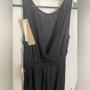 DO+BE Black Maxi Dress V Back